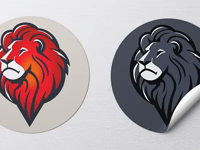 Icons branding design illustration lion logo minimal