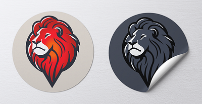 Icons branding design illustration lion logo minimal