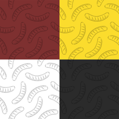 Uli's Sausage Illustration branding customer design flat graphic design illustration pattern seamless pattern simple vector