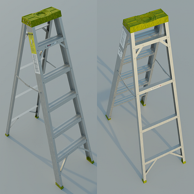 Folding Ladder 3d blender