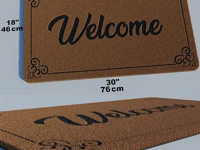 Welcome Mat 3d blender