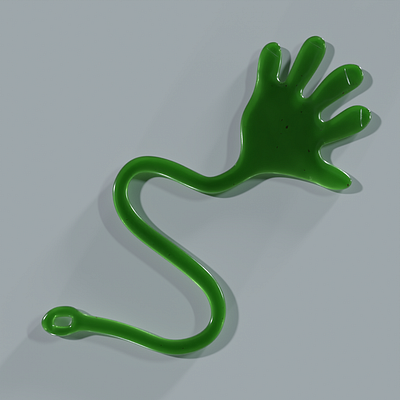 Sticky Hand 3d blender