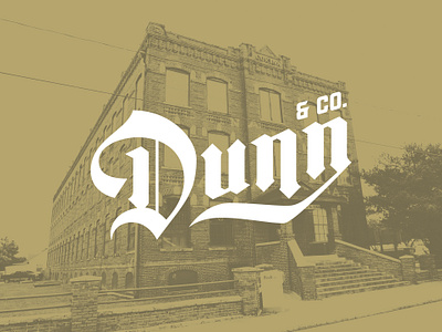 Dunn & Co Logo advertising agency blackletter branding business cigar collateral design factory florida handlettering identity illustration lettering logo refined rustic typography ybor city