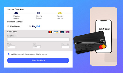 Credit card checkout form #Daily UI day02