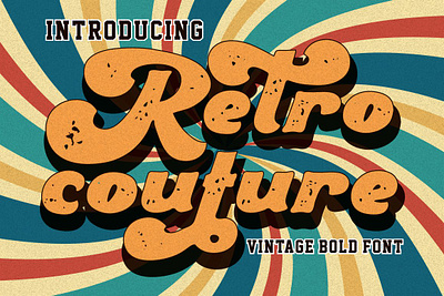 Free Vintage Bold Font - Retro Couture business card classic font retro font
