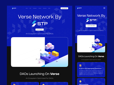 DAO Landing page Design for Next Generation Cloud crypto website design dao landing page defi landing page design homepage landing page nft website design ui web web design website website design
