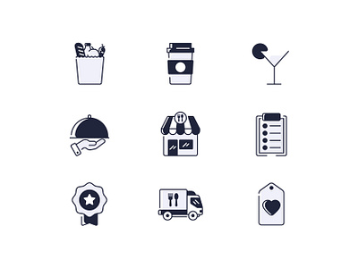 Restaurant Icons coffee icon iconography ui ux