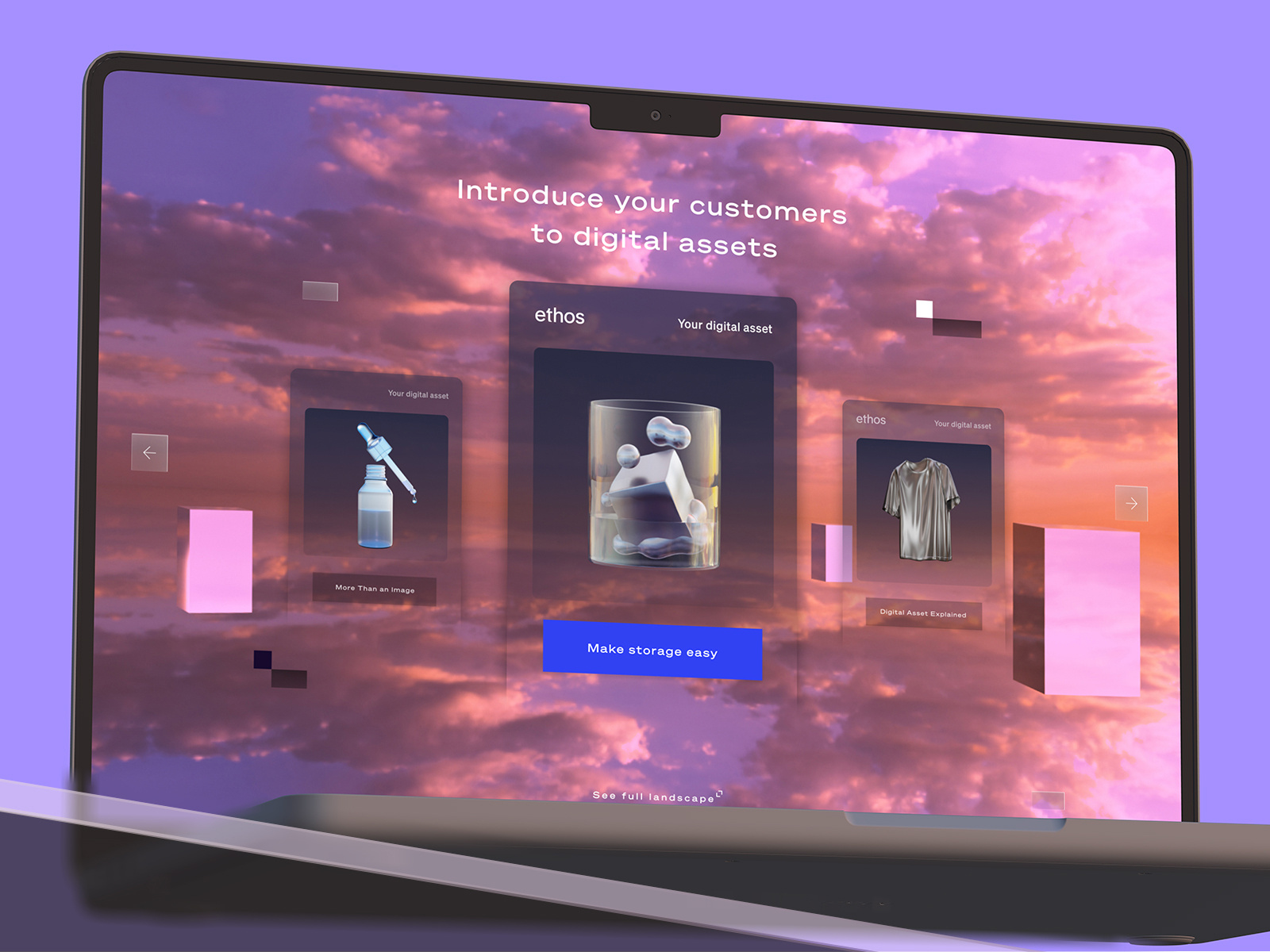 Ethos: 3D Assets Powering Blockchain Identity Revolution 3d animation branding content writing graphic design illustration mockups motion graphics ui design ux web design web development