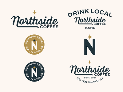Northside Coffee badge branding coffee design graphic design identity illustration logo