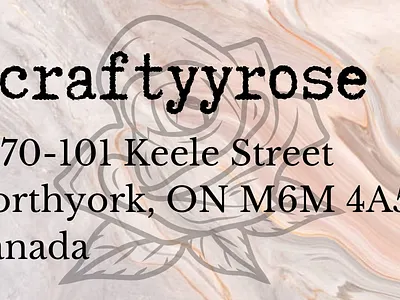 Craftyyrose Branding Card branding graphic design