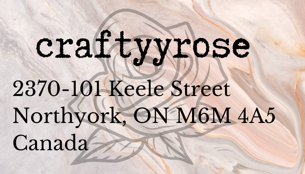Example of Craftyyrose Branding Card