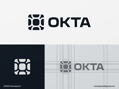 OKTA abstract logo bold logo concepts brand design branding creative logo designs icon letter mark logo letter o logo logo logo design logo design concept logo design grid logotype minimalist logo modern logo negative space logo number 8 logo okta logo pattern logo typography