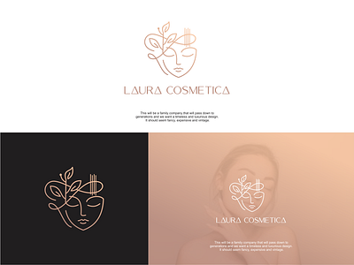 Laura Cosmetica beauty boutique branding cosmetica design graphic design illustration laura logo vector