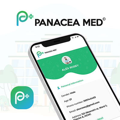 Panacea Med - Mobile App Design #0 adobexd branding design figma graphic design illustration logo ui ux webdesign