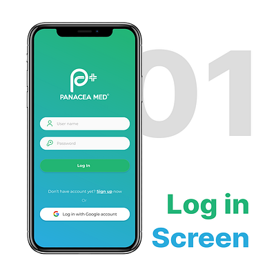 Panacea Med - Mobile App Design #1 adobexd branding design figma graphic design illustration logo ui ux webdesign