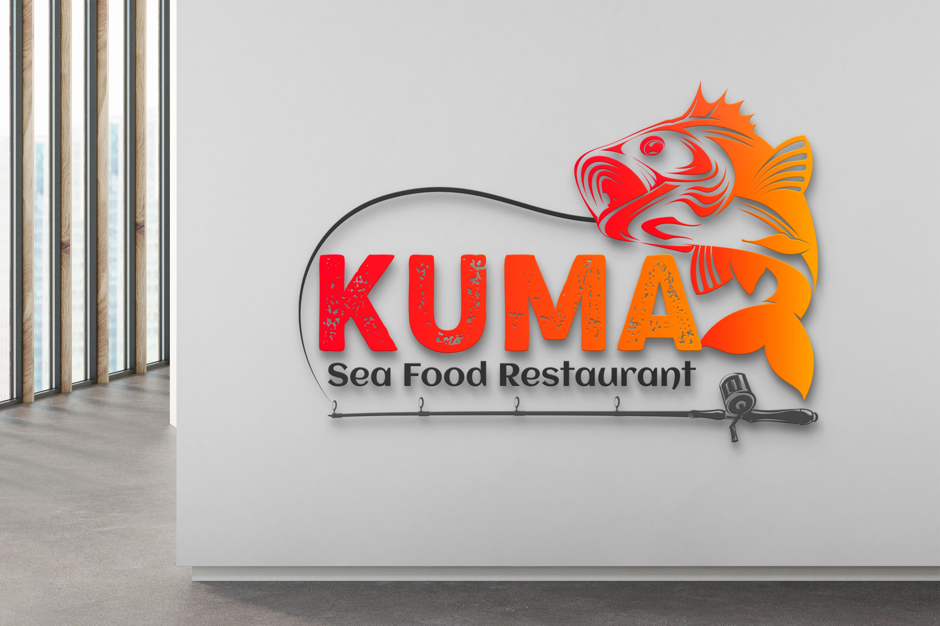 Kuma Restaurant Logo by dzinrvhai on Dribbble