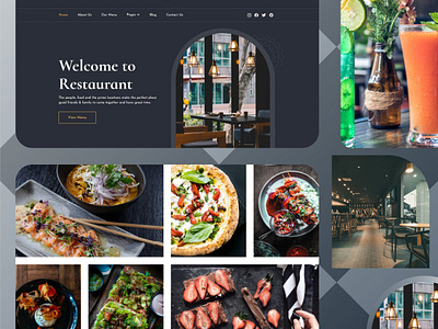 TasteEat - Restaurant Webflow Website Design Template Portfolio business coffee shop community creative design designer food hotel illustration modern template restaurant restaurant web design small business taste template ui web design webflow website website template