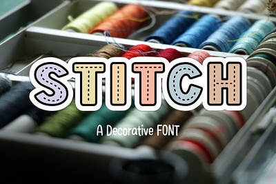 Stitch 18cc decirative font stitch