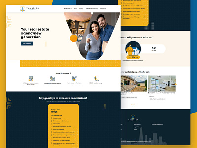 Real Estate Website UI UX branding graphic design logo ui