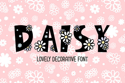 Daisy 18cc daisy decorative font