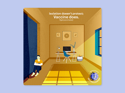 Illustrations for COVID vaccine awareness design graphic design illustration