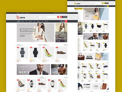 Fashion Modern HTML5 eCommerce Website Template - Bstore store