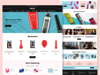 eCommerce Website Landing Page Design colorful ui design ecommerce hero section landing page design ui ui design user interface website design