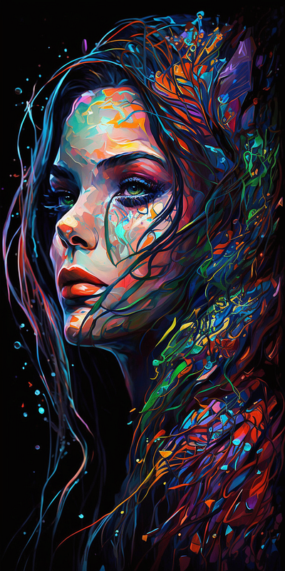Abstract Girl Portrait