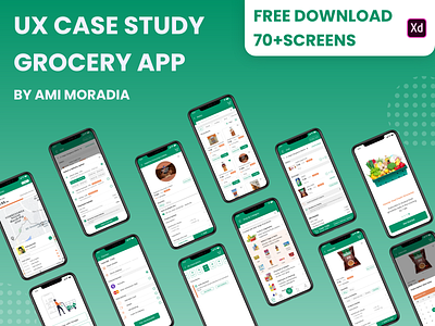 UI/UX Case Study - Grocery App adobe xd case study design free download grocery app ui ux