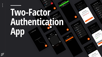 Two-Factor Autentication App design ui ux