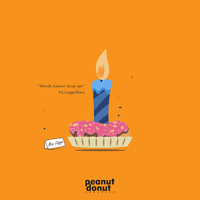 Mas Lingga branding candle creative donut graphic design illustration ilus