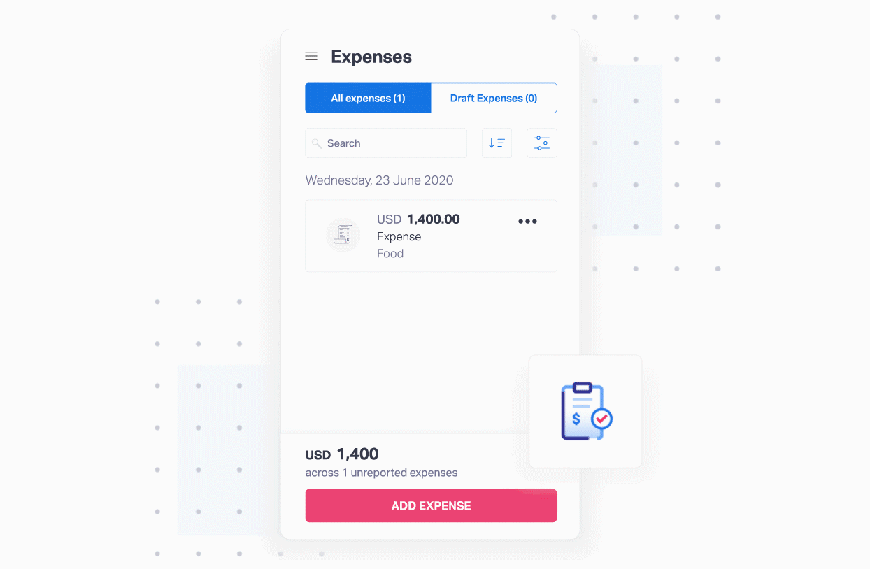 Expense Reporting Software Mobile App ui ux
