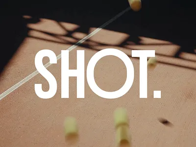 SHOT. | Logo for tennis equipment brand animation ball brand brand identity branding clothing equipment game label logo logotype pingpong play shot sign sport symbol tennis