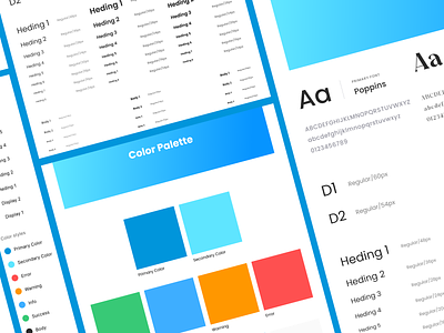 Typography & Color guide brand book brand guide brand guidelines color color guide color plate design system guideline landing page library spacing style style guide typography ui kit widgets