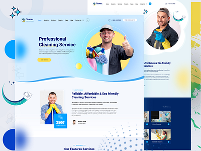 Cleanex - Cleaning Service Web Design branding business carpet cleaning cleaner cleaning agency cleaning business cleaning company cleaning routine cleaning service cleaning vlog deep cleaning design graphic design logo modern portfolio speed cleaning speed cleaning motivation spring cleaning ui