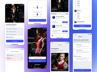 Aktiv AI - A fitness coach in your pocket ai app design fitness ios mobile ui ux