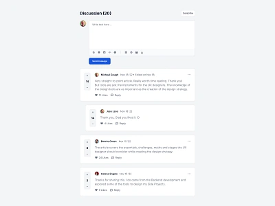 Comment section button comments component library components design design kit design system enterprise figma flowbite inputs textarea ui kit upvote wysiwyg