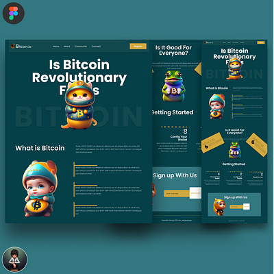 Bitcoin Website UI frontenddeveloper graphic design ui ux web design