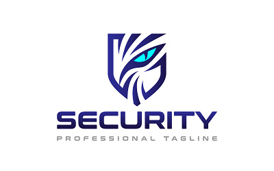 Dragon Eye Shield Security Logo Design guard security