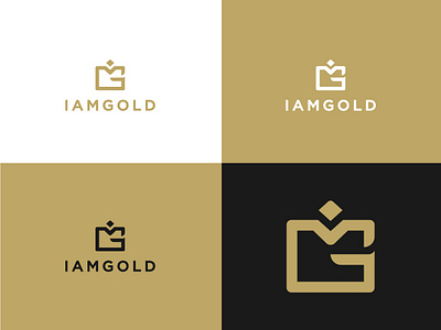 I Am Gold Logo Design. branding creative design g glogo gm gmlogo goldcolor graphic design icon img imglogo logo logodesign logodesigner logoinspiration luxury mg mglogo vector