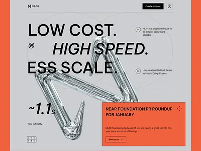 NEAR Protocol blockchain concept bank blockchain concept crypto cyber finance financial flip cards future grid inspiration landing minimal modern near ui ux web app web3.0 website