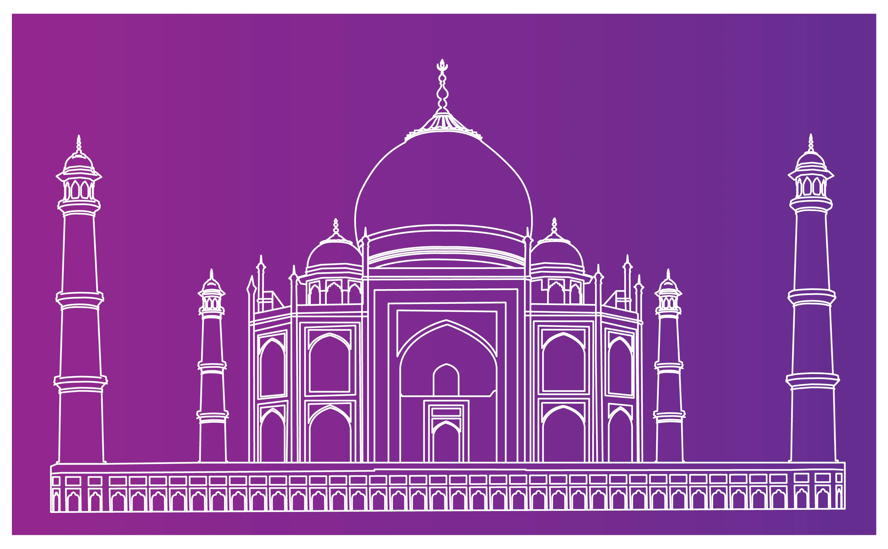 Taj Mahal Drawing High-Res Vector Graphic - Getty Images