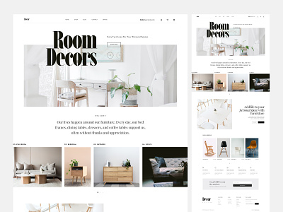 Free Furniture Store eCommerce Figma Website Design Template ecommerce free figma template furniture furniture store minimal web design website concept