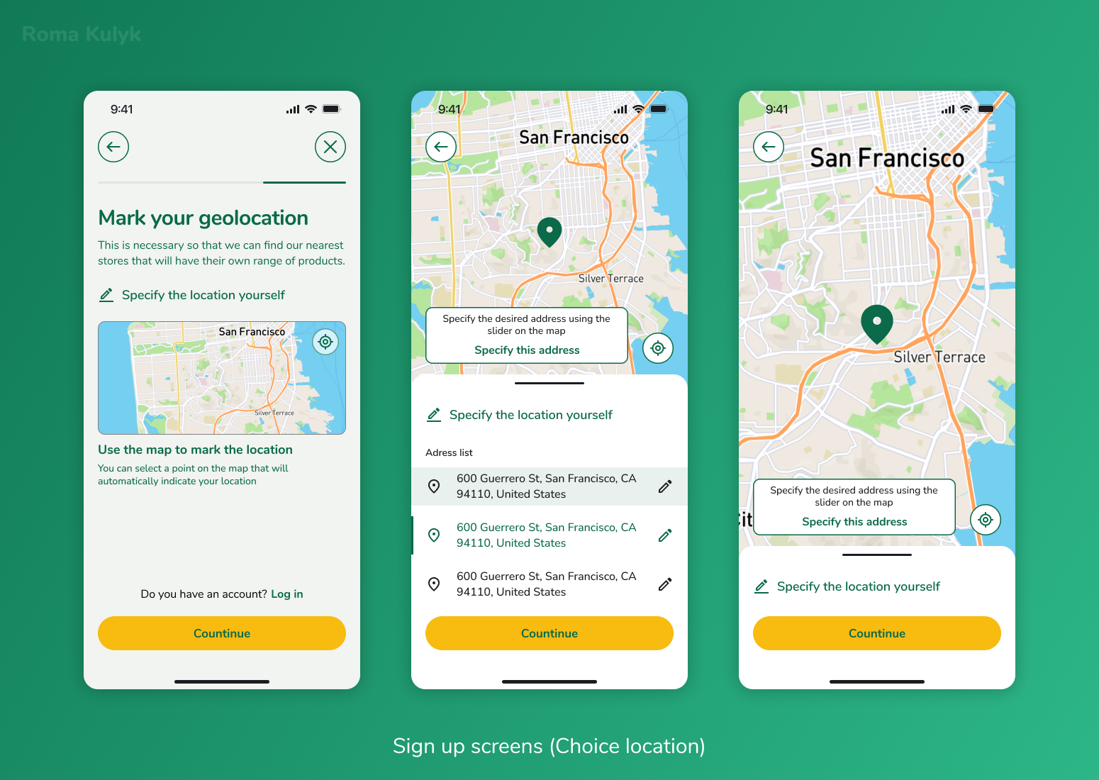 Interface design/Sign up, login toy store) by Roma Kulyk on