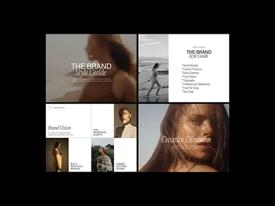 Brand Style Guide art direction branding clean design layout minimalist style guide typography whitespace
