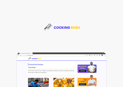 Cooking Rush Logo Design branding design fave flat graphic design illustration illustrator logo ui vector