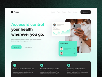 Health Monitoring Platform branding design graphic design illustration logo minimal minimalism typography ui web