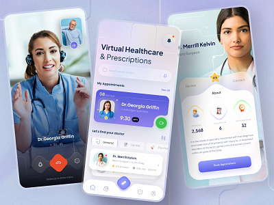 Online Doctor Appointment App app design app ui consulting app doctor app doctor appointment doctor appointment app healthcare healthcare app healthtech medtech medtech app mobile app design online consulting online doctor telemedicine telemedicine app ui design virtual doctor