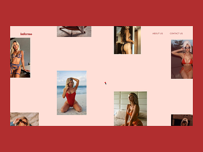 Inferno Agency 🔥 agency animation branding concept grid homepage infinity grid infinity scroll interface model model agency models photo portfolio promo scroll ui ux web website