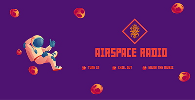 Airspace Radio branding design graphic design illustration illustrator logo typography ui vector